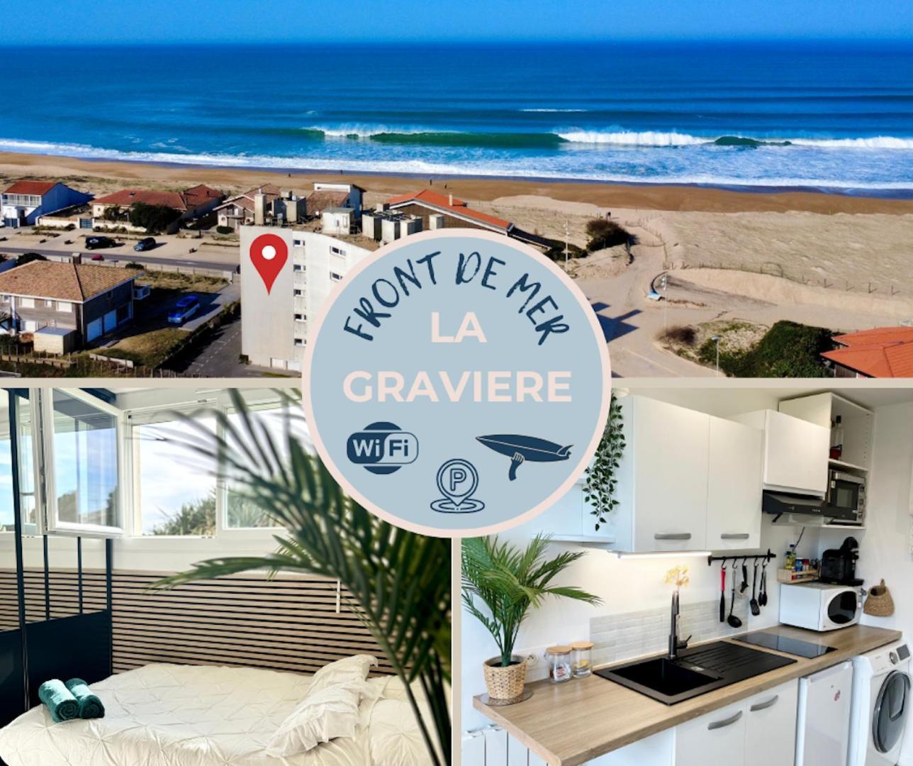 La Graviere, Cozy Studio Wifi & Parking 20M Ocean Surf Plage Soorts-Hossegor Eksteriør billede
